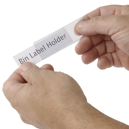 Aigner Index Tri-Dex Label Holder 1-1/4 x 3 for Stacking Bin, 25PK TR-1253